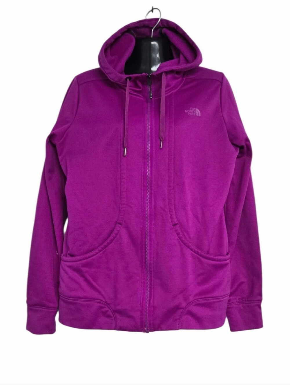 The North Face Women's Purple Full-Zip Hoodie, Size L